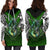 Manaia Mythology Women Hoodie Dress Silver Fern Maori Tattoo - Polynesian Pride