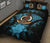 Vanuatu Polynesian Quilt Bed Set Hibiscus Blue - Polynesian Pride