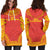 New Caledonia Women's Hoodie Dress - Polynesian Flag Chief - Polynesian Pride