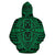 Hawaii Hoodie Polynesian Seamless Green Pullover - Polynesian Pride