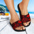 Wallis And Futuna Sandals - Turtle Hibiscus Pattern Red - Polynesian Pride