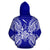 New Caledonia Polynesian ll Over Hoodie Map Blue - Polynesian Pride