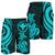 Polynesian Hawaii (Kanaka Maoli) Men Shorts - Turquoise Tentacle Turtle Blue - Polynesian Pride