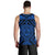 Fiji Men's Tank Top - Fiji Seal With Polynesian Tattoo Style (Blue) - Polynesian Pride