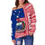 Samoa Flag Polynesian Women's Off Shoulder Sweater - Polynesian Pride