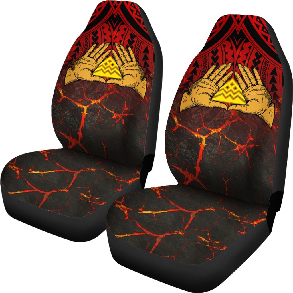 Hawaii Car Seat Covers - Protect Mauna Kea Universal Fit Red - Polynesian Pride