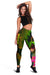 Guam Polynesian Women's Leggings - Hibiscus and Banana Leaves - Polynesian Pride