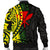 Hawaii Men's Bomber Jacket - Polynesian Patterns With Hibiscus Flowers - Polynesian Pride