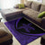 Hawaii Turtle Polynesian Area Rug Circle Style Purple - Polynesian Pride