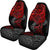 Tahiti Polynesian Car Seat Covers - Red Turtle Hibiscus Flowing - Polynesian Pride