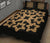 Hawaiian Quilt Bed Set Royal Pattern - Black And Gold - A1 Style - Polynesian Pride