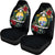 Nauru Car Seat Covers - Nauru Coat of Arms Hibiscus - A02 Universal Fit Black - Polynesian Pride