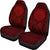 Palau Car Seat Cover - Palau Seal Polynesian Tattoo Red - Polynesian Pride