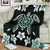 Hawaiian Greenie Turtle Plumeria Blanket - Polynesian Pride