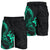 Polynesian Hawaii Men's Shorts - Polynesian Turquoise Humpback Whale - Polynesian Pride