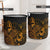 Niue Laundry Basket - Polynesian Turtle Hibiscus Gold - Polynesian Pride