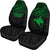 Papua New Guinea Car Seat Covers - Papua New Guinea Green FLag Polynesian Tattoo - Polynesian Pride