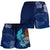 American Samoa Polynesian Women's Shorts - Blue Polynesian Eagle - Polynesian Pride