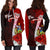 Solomon Islands Polynesian Custom Personalised Hoodie Dress - Coat Of Arm With Hibiscus - Polynesian Pride