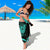 Hawaii Coat Of Arm Sarong Turquoise - Circle Style - Polynesian Pride