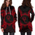 Chuuk Polynesian Hoodie Dress Map Red - Polynesian Pride