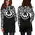 Pohnpei Women Hoodie Dress - Pohnpei Coat Of Arms Polynesian Black Color - Polynesian Pride