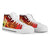 Hawaii High Top Shoes - Tribal Tuna Fish Unisex White - Polynesian Pride