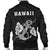 Hawaii Kakau Polynesian Anchor Map Men's Bomber Jacket - White - Polynesian Pride