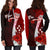 Kosrae Micronesia Custom Personalised Hoodie Dress - Coat Of Arm With Hibiscus - Polynesian Pride