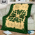 Hawaii Premium Blanket - Hawaiian Quilt Plumeria Medallion Green Premium Blanket - AH - Polynesian Pride