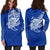 Samoa Rugby Hoodie Dress - Samoa Polynesian Tattoo Style K4 Blue - Polynesian Pride