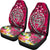 Polynesian Car Seat Covers - Turtle Plumeria Pink Color - Polynesian Pride