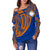 Marshall Islands Polynesian Women's Off Shoulder Sweater - Tribal Tattoo - Polynesian Pride