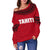 Tahiti Women's Off Shoulder Sweater - Royal Style - Polynesian Pride