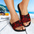 Yap Sandals - Turtle Hibiscus Pattern Red - Polynesian Pride