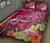 Tahiti Custom Personalised Quilt Bed Set - Turtle Plumeria (Pink) - Polynesian Pride