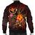 Polynesian Hawaii Men's Bomber Jacket - Legend of Kanaka Maoli (Red) - Polynesian Pride