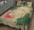 Hawaii Kanaka Maoli Polynesian Flowers Turtle Quilt Bed Set - Polynesian Pride