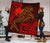 Papua New Guinea Premium Quilt - Red Shark Polynesian Tattoo - Polynesian Pride