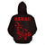 Hawaii Kakau Polynesian Red Hammerhead Shark Hoodie - Polynesian Pride