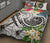 Tahiti Polynesian Quilt Bed Set - Summer Plumeria (White) - Polynesian Pride