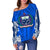 Samoa Polynesian Women's Off Shoulder Sweater - Samoan Pattern With Seal - Polynesian Pride