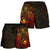 Polynesian Hawaii Shorts (Women) - Red Turtle Manta Ray - Polynesian Pride