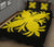 Hawaiian Quilt Bed Set Royal Pattern - Black And Yellow - A2 Style - Polynesian Pride