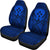 Kosrae Car Seat Cover - Kosrae Flag Polynesian Tattoo Blue - Polynesian Pride