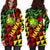 Hawaii Hoodie Dress - Hawaii Kanaka Maoli Flag Women's Th5 - Polynesian Pride