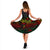 Palau Polynesian Midi Dress - Turtle Hibiscus Reggae - Polynesian Pride