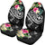 Polynesian Hawaii Kanaka Maoli Car Seat Covers - Summer Plumeria (Black) - Polynesian Pride