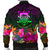 Tuvalu Men's Bomber Jacket - Summer Hibiscus - Polynesian Pride