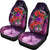 Polynesian Car Seat Covers - Purple Hibiscus Turtle Flowing - Polynesian Pride